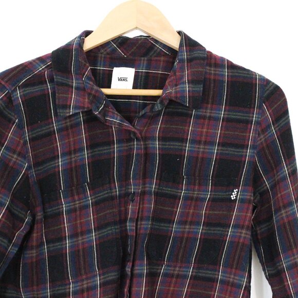 *Vans Purple & Black Plaid Flannel - Picture 3 of 6